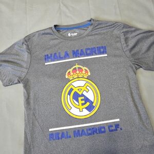 Hala Madrid Real Madrid Mens CF Futbol Soccer Short Sleeve Shirt Size M Official